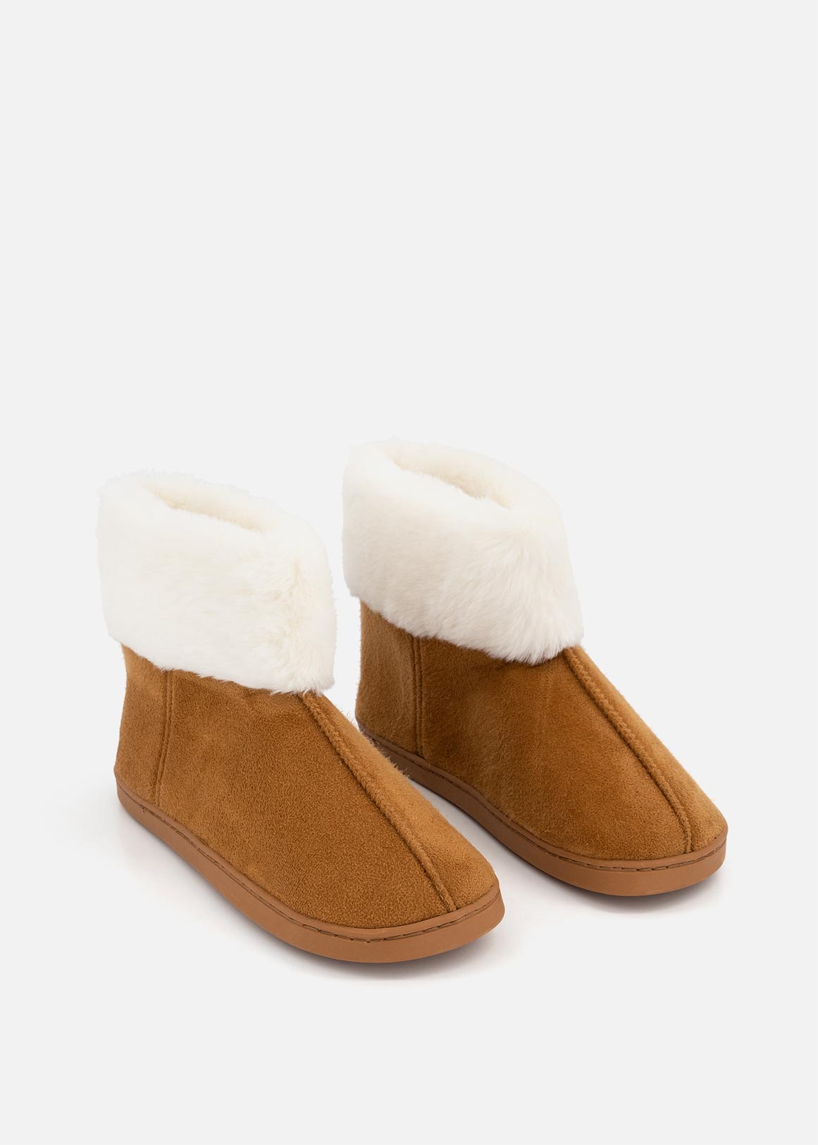 Faux Fur Cuff Slipper Boots | Woolworths.co.za