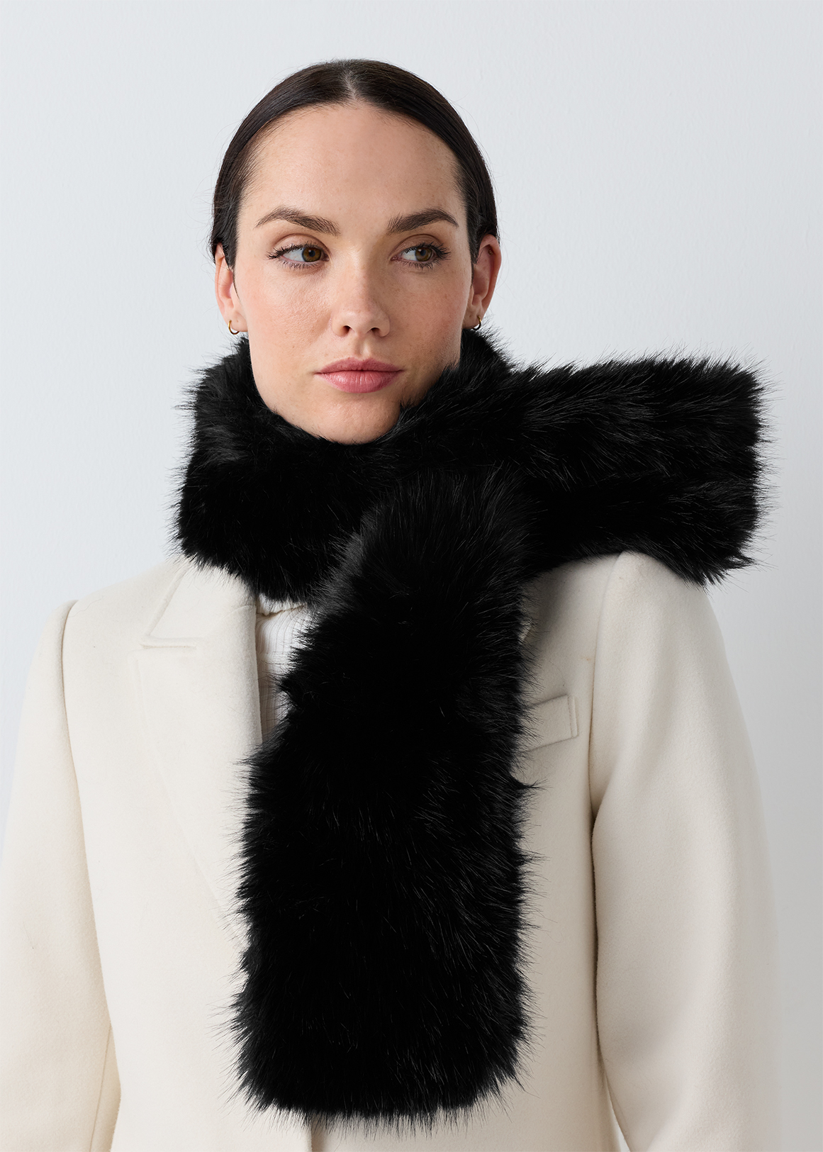Faux Fur Foulard Scarf