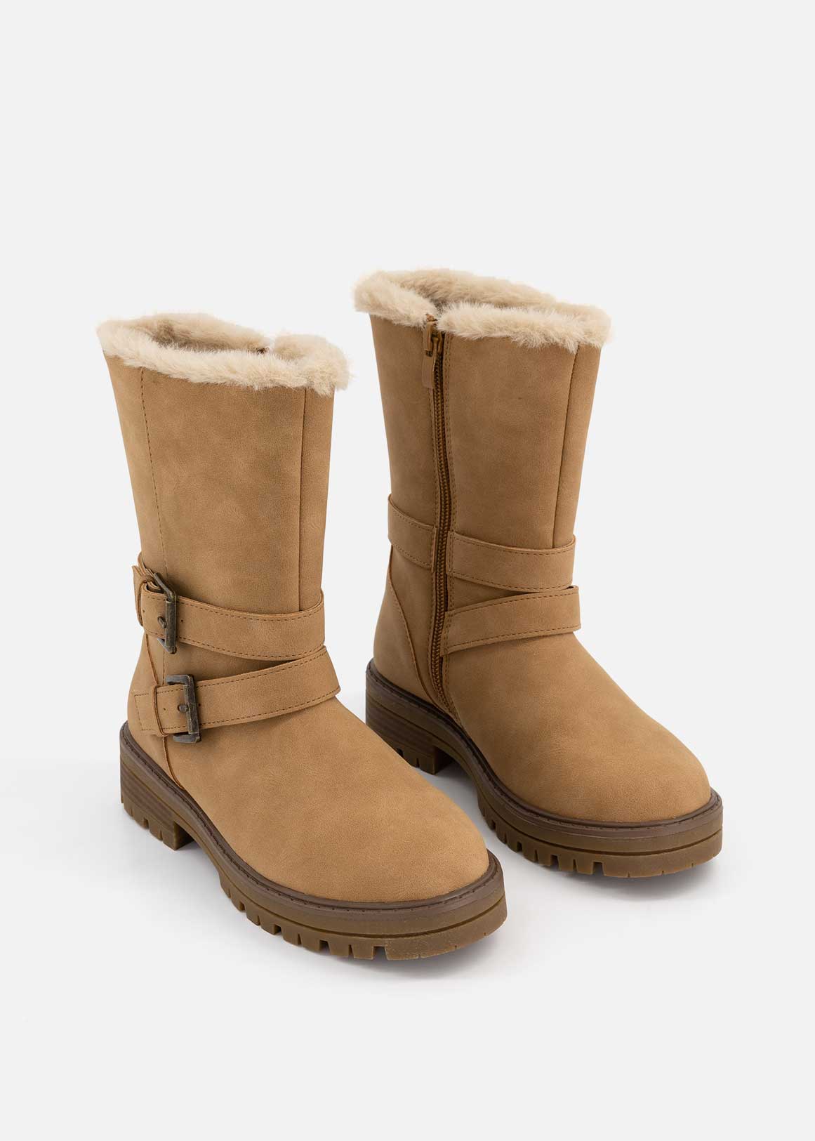 Faux Fur Lined Boots (Size 12-6) Older Girl | Woolworths.co.za