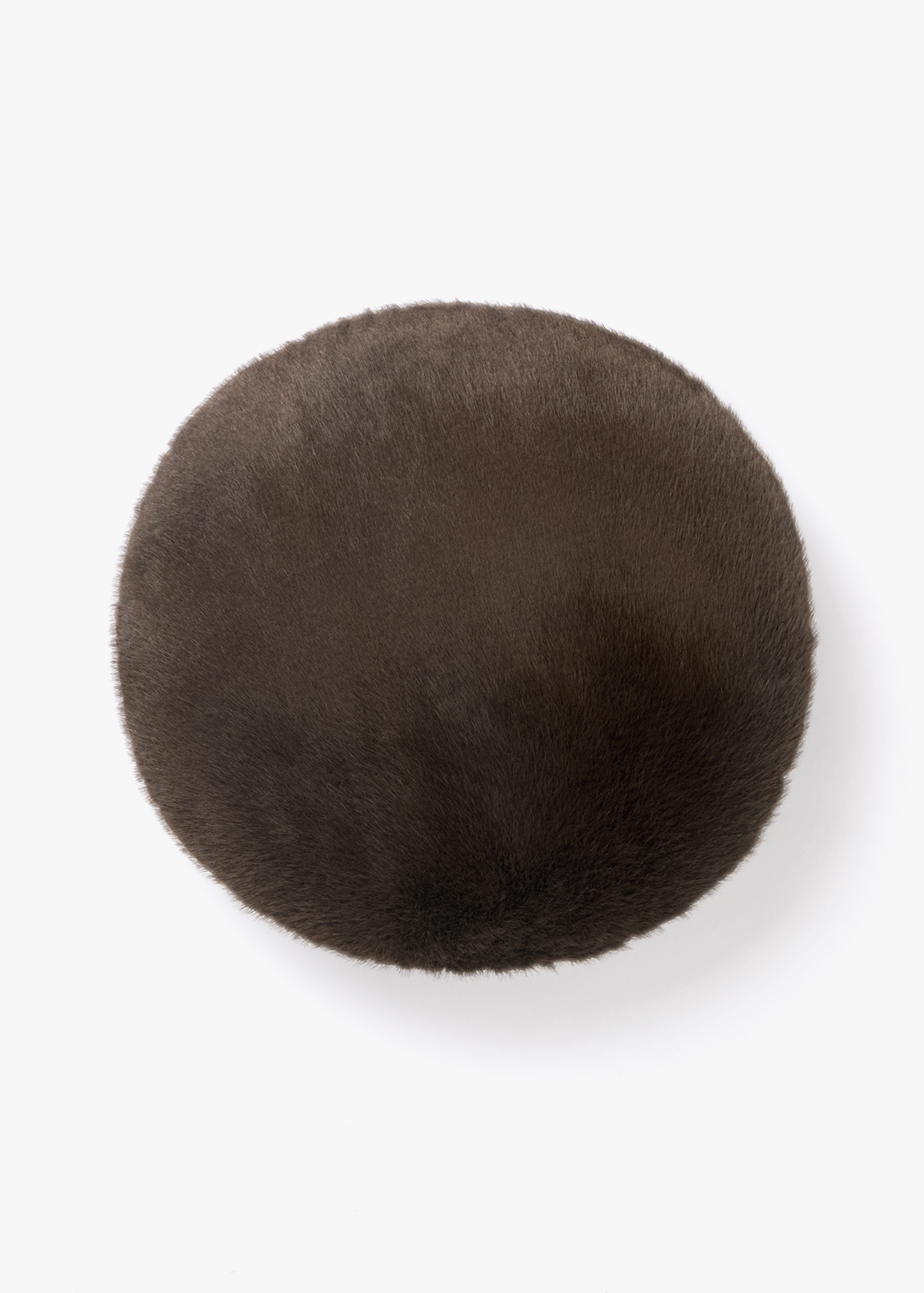 Faux Fur Round Scatter Cushion 45cm