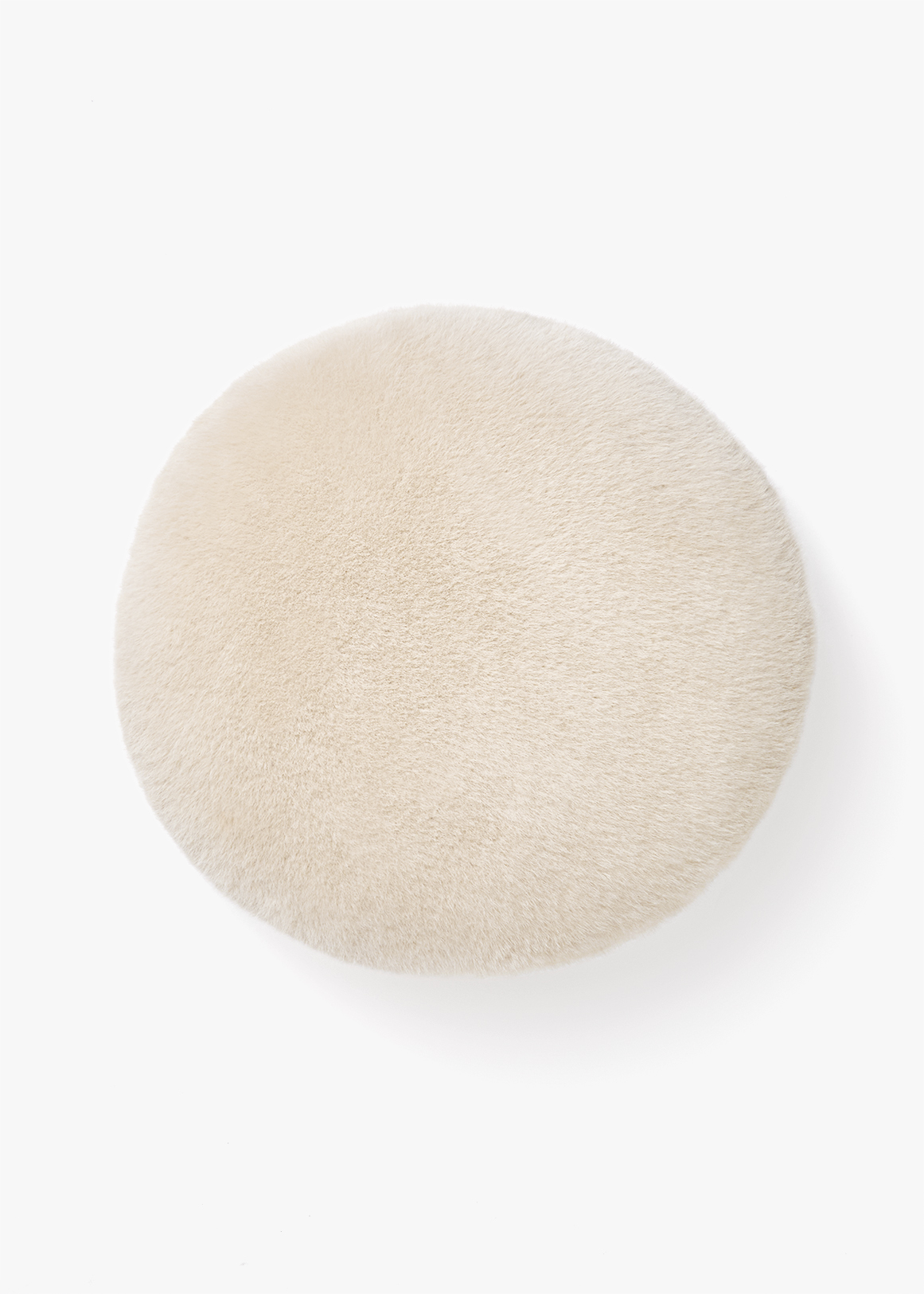 Faux Fur Round Scatter Cushion 45cm