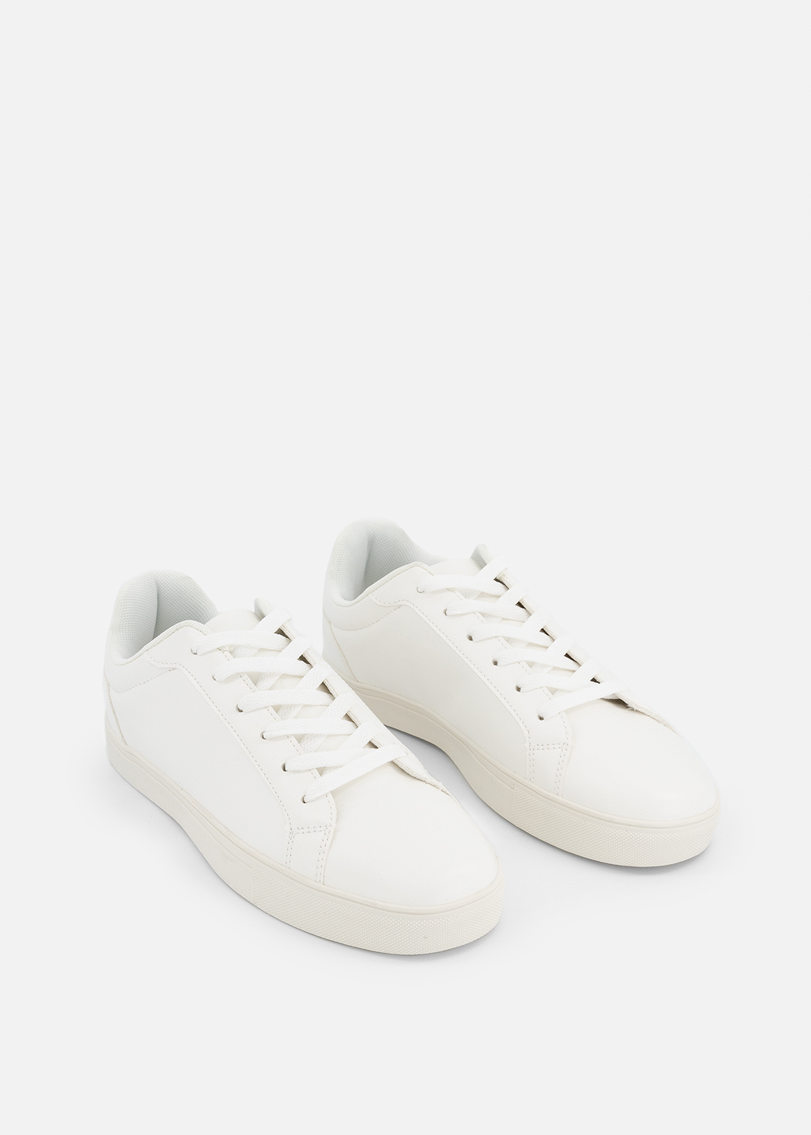 Faux Leather Court Sneakers | Woolworths.co.za