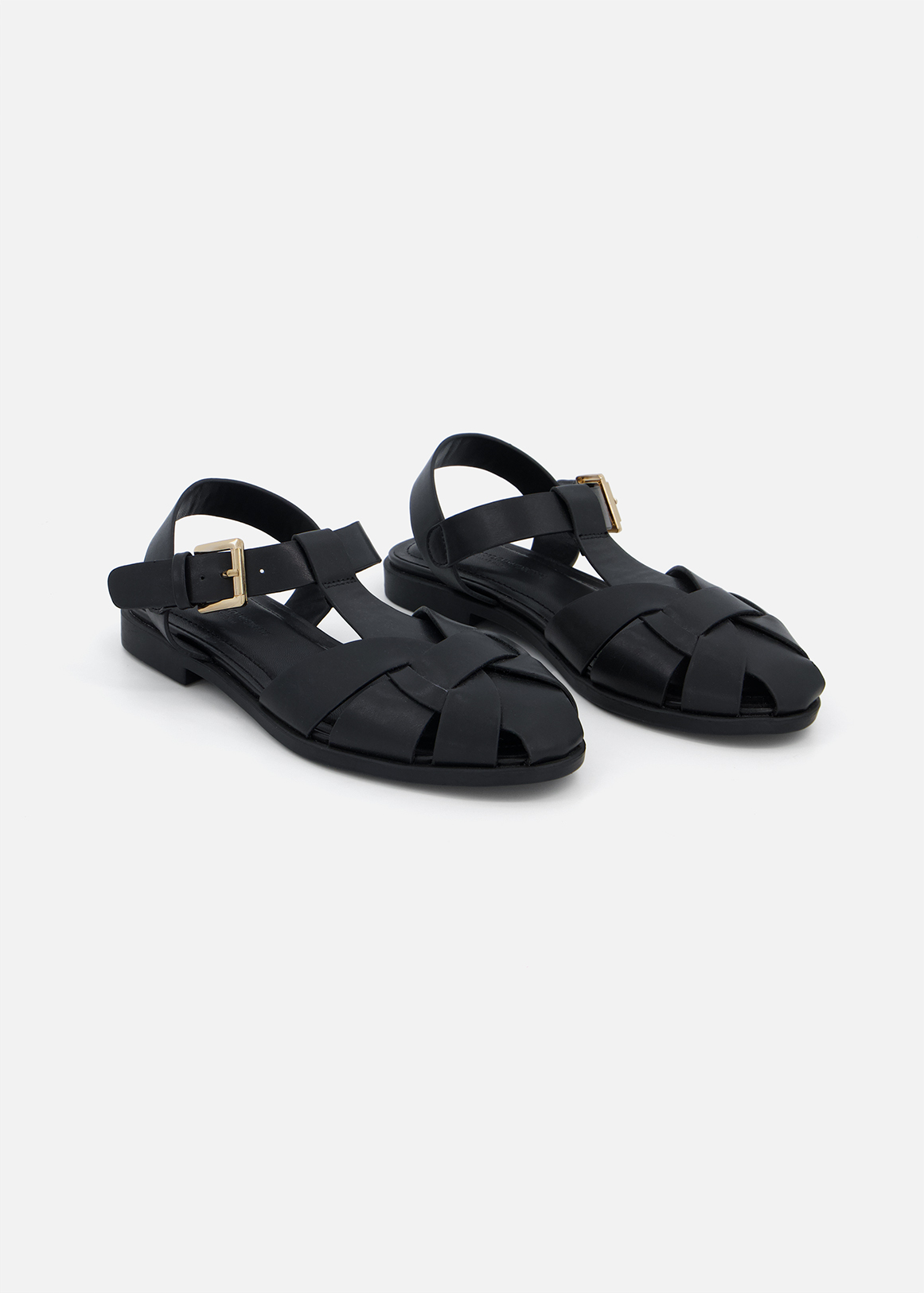 Faux Leather Fisherman Sandals