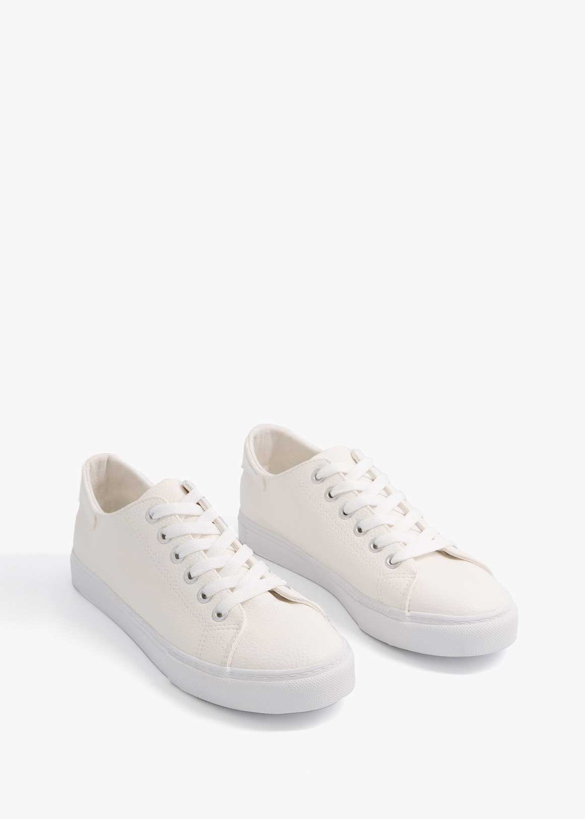 Faux Leather Lace-up Sneakers | Woolworths.co.za