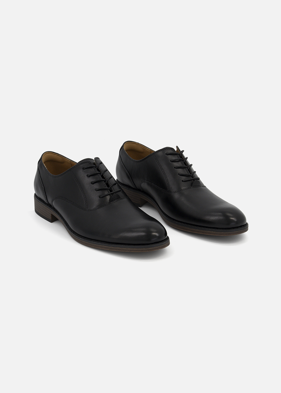 Faux Leather Oxford Shoes