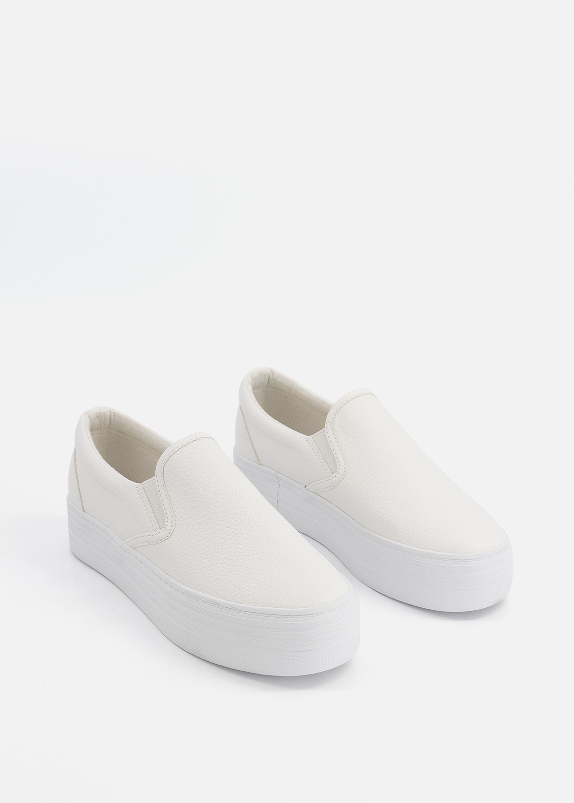 Faux Leather Slip-on Platform Sneakers | Woolworths.co.za