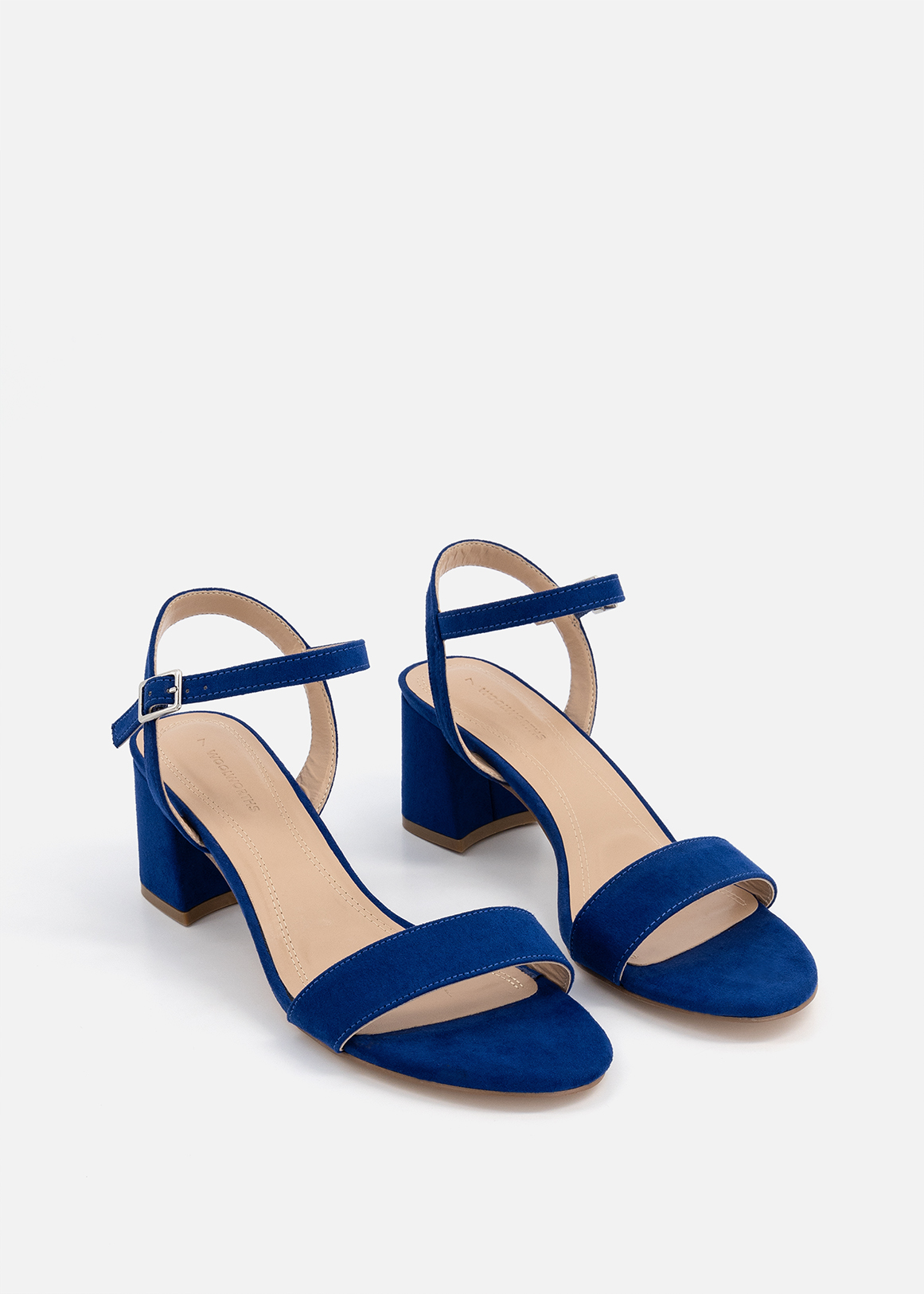 Faux Suede Flare Block Heel Sandals | Woolworths.co.za