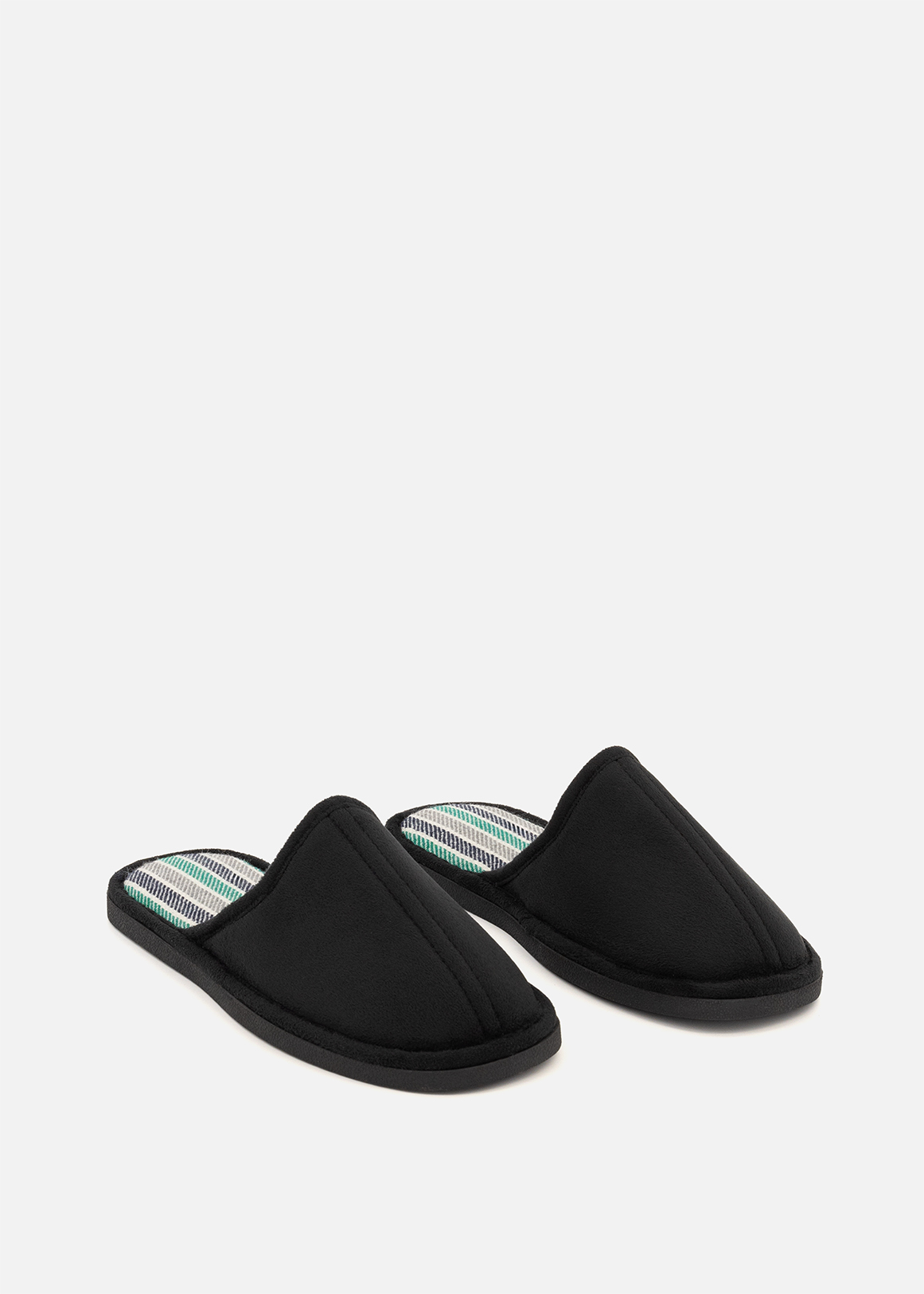 Faux Suede Mule Slippers (Size 12-6) Older Boy