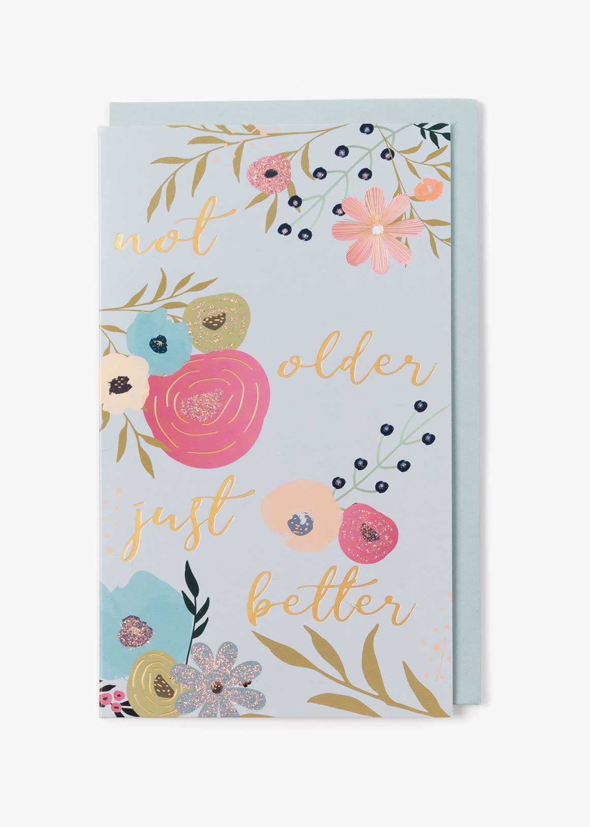 Female Birthday Older Better Foil Card