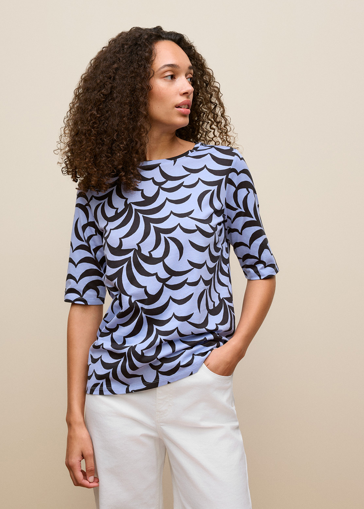 Fern Leaf Australian Cotton Half Sleeve T-shirt