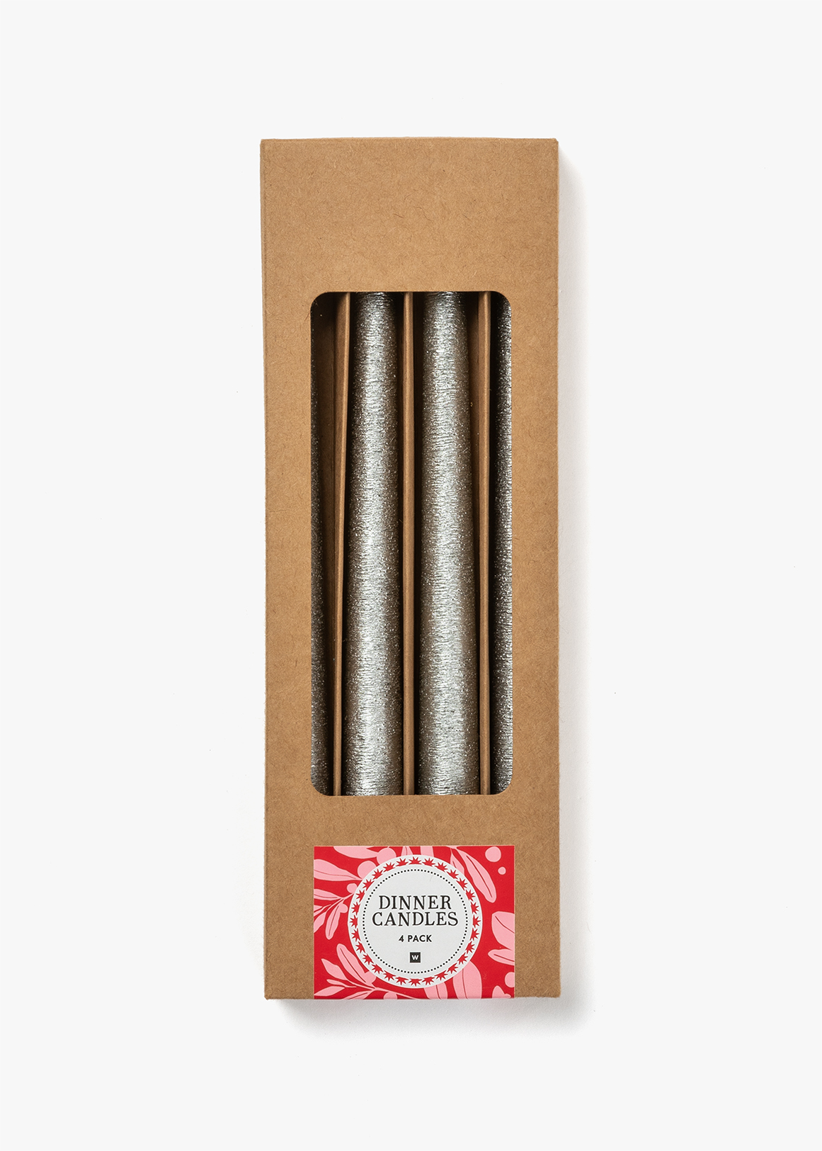 Festive Dinner Candles 4 Pack