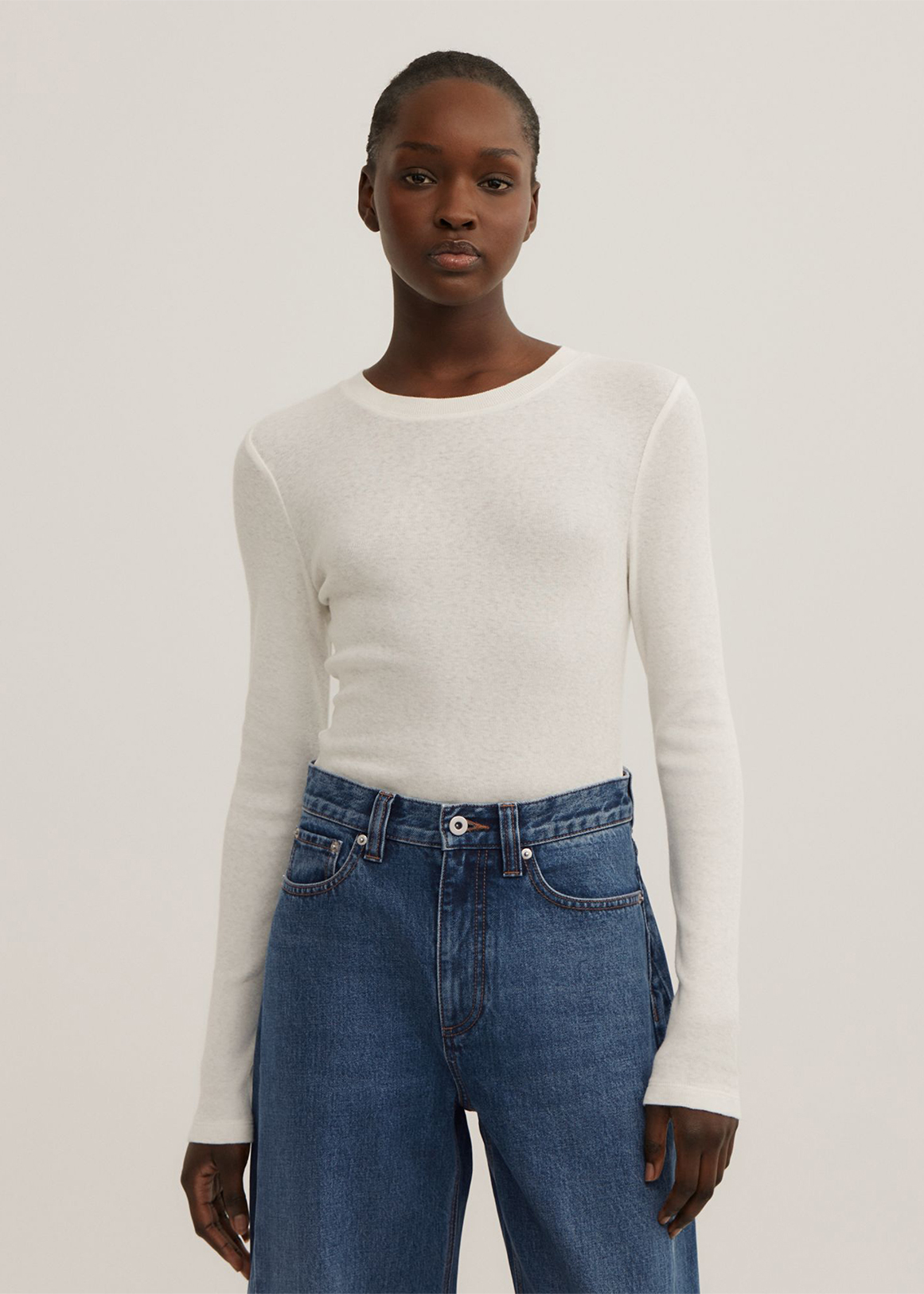 Fine Jersey Long Sleeve Top