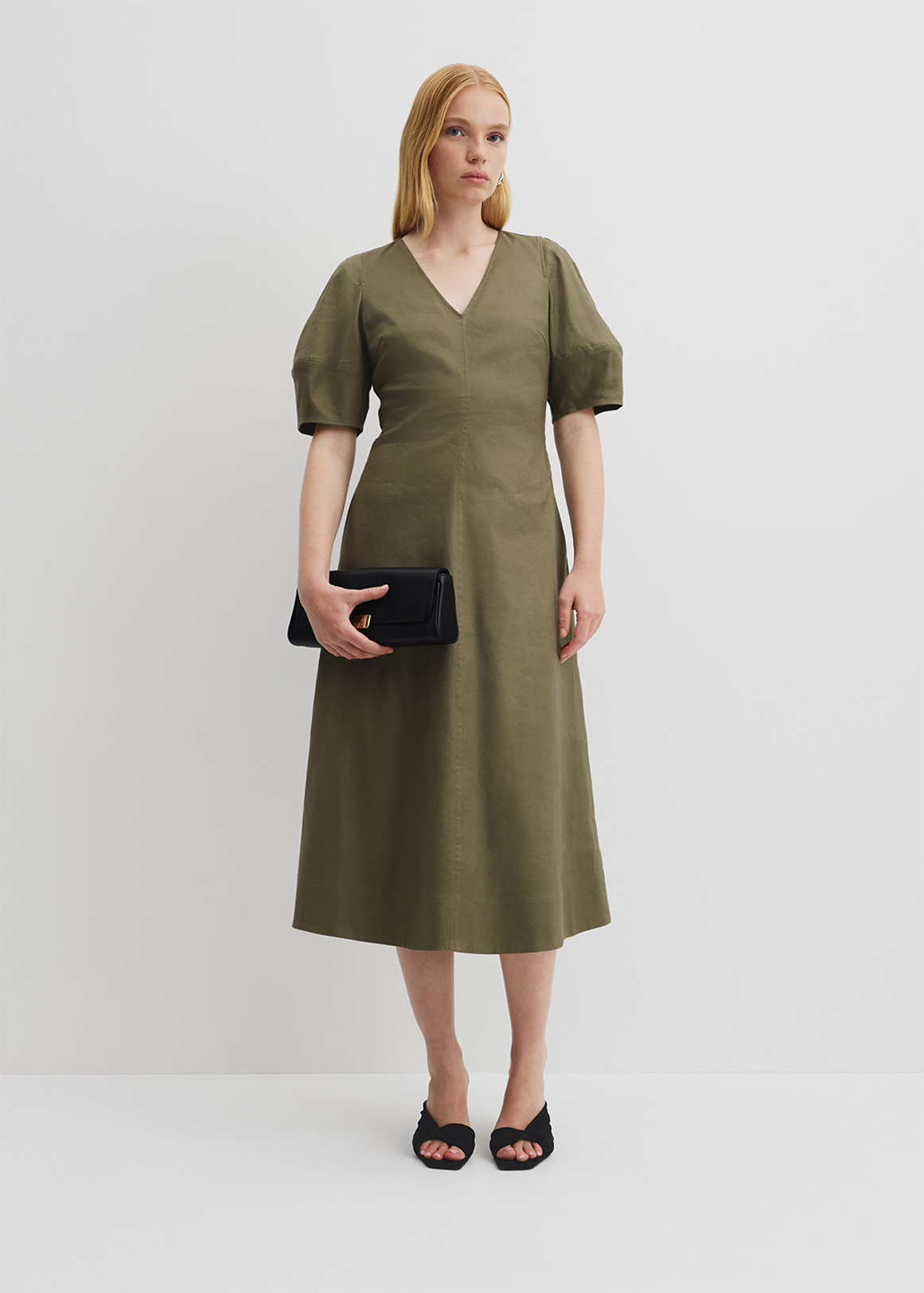 Fit and Flare Midi Dress