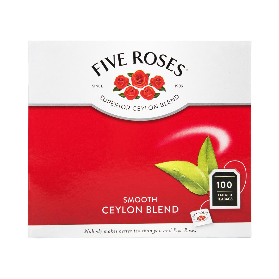 Five Roses Smooth Ceylon Blend Tagged Tea Bags 100 pk | Woolworths.co.za