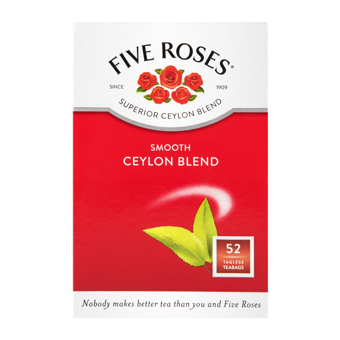 New Five Roses Tea Five Roses Smooth Ceylon Tea 52 pk | Woolworths.co.za