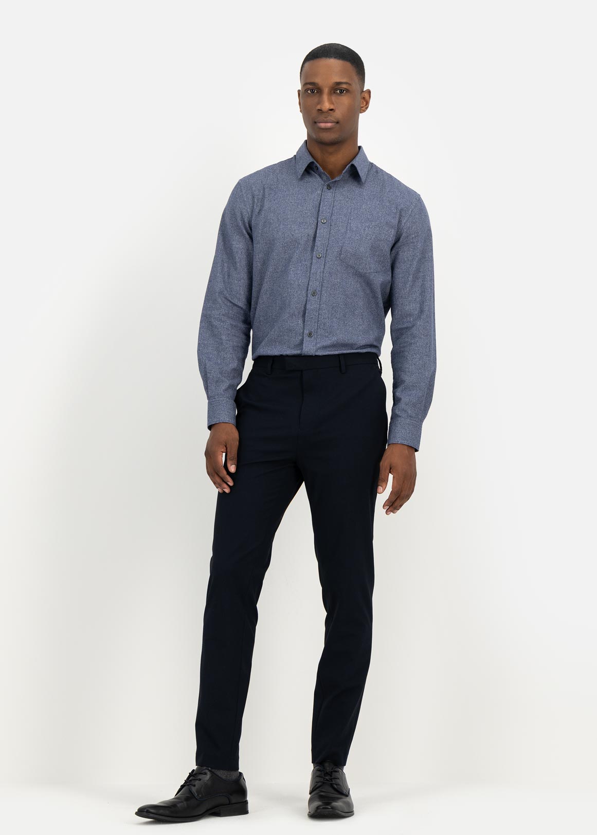 Flat Front Slim Fit Bi-stretch Comfort Trousers | Woolworths.co.za