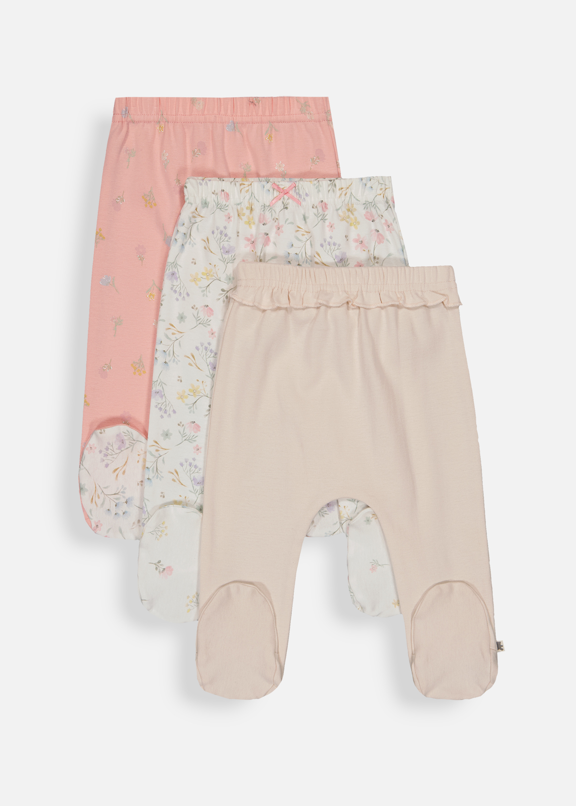 Floral Cotton Leggings 3 Pack