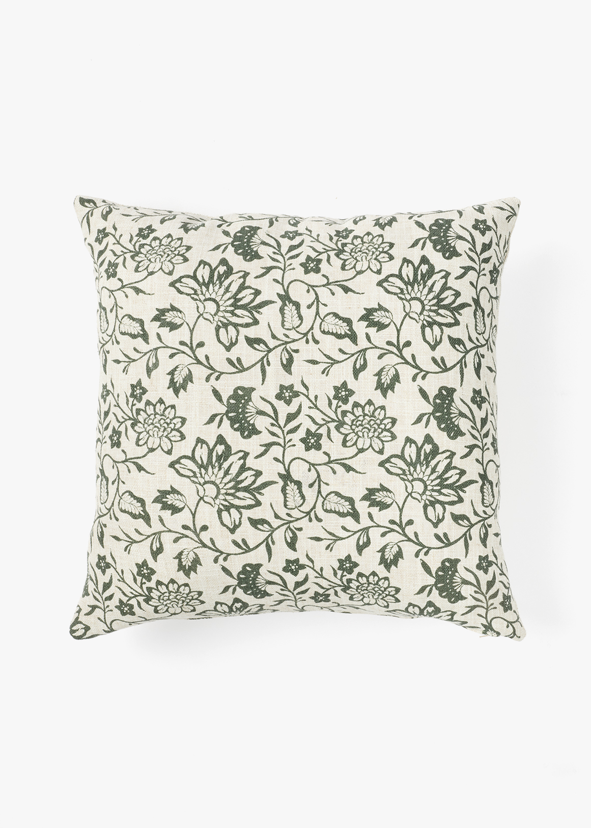 Floral Demask Printed Cotton Scatter Cushion 50x50 cm