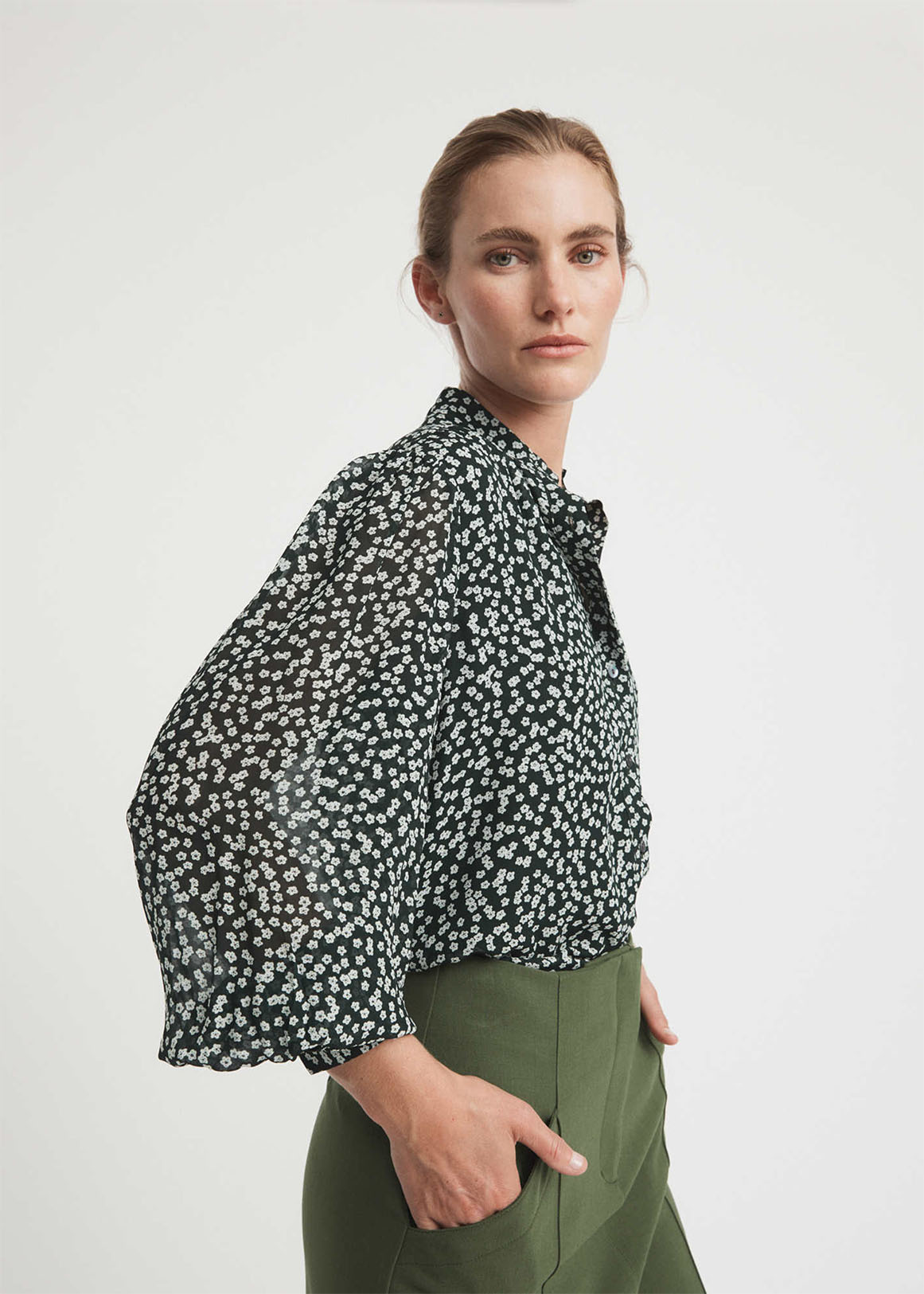 Floral Ocelot Blouse | Woolworths.co.za