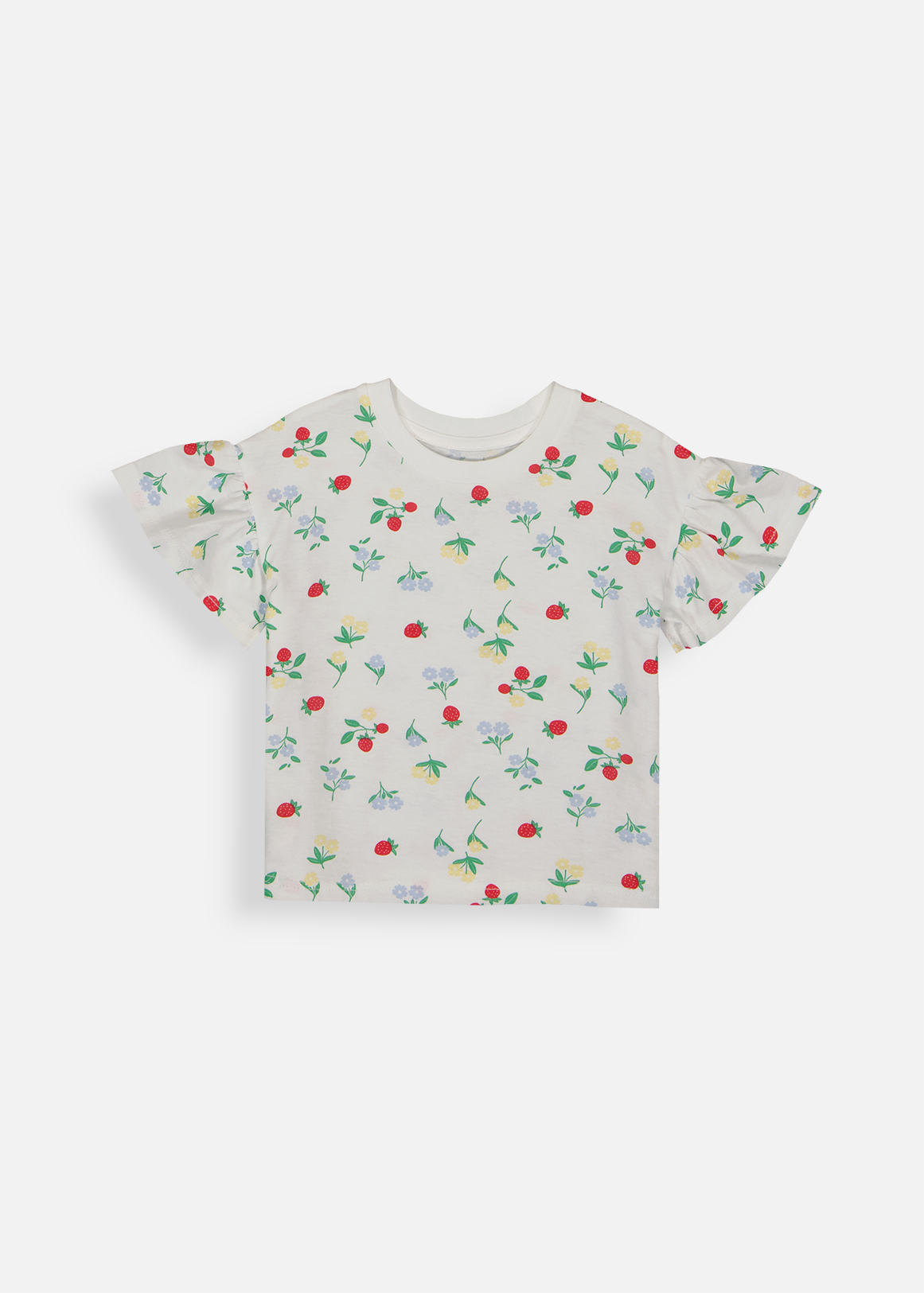 Floral Print Cotton T-shirt