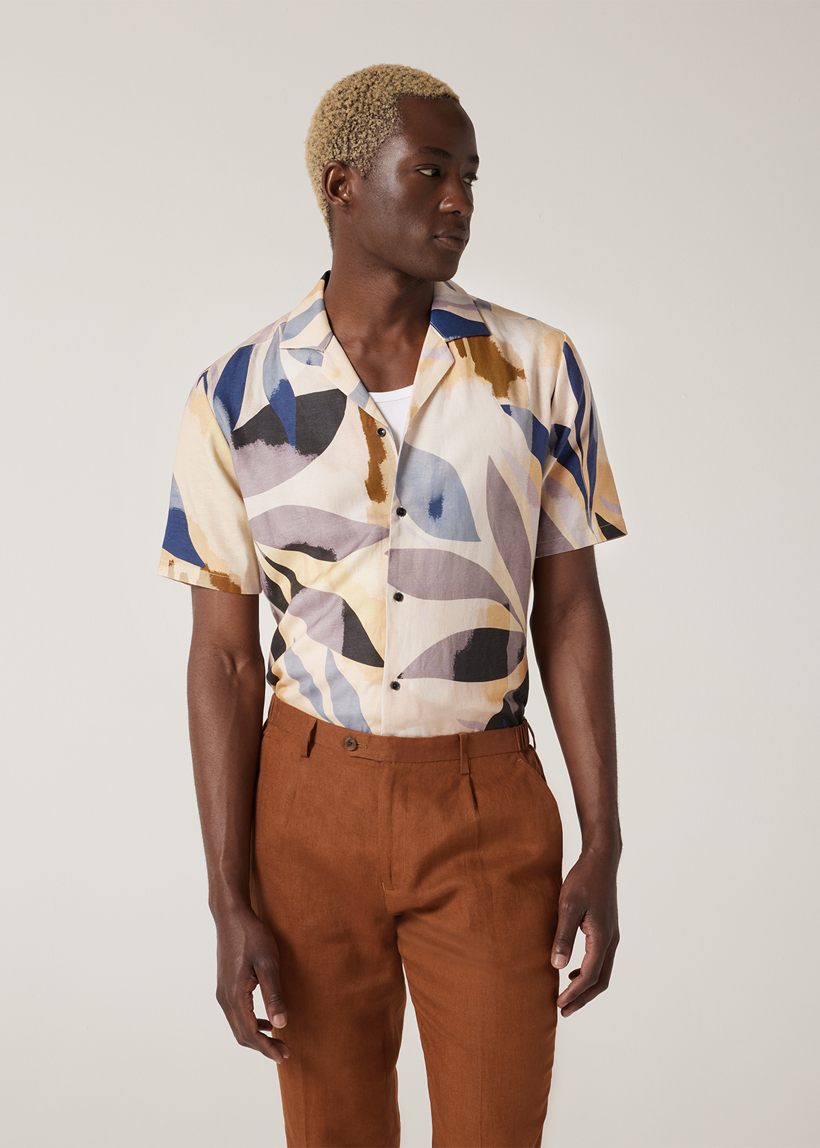 Floral Print Short Sleeve Shirt