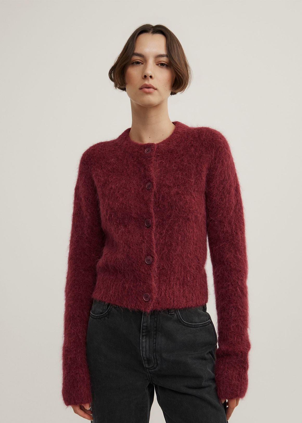 Fluffy Crew Cardigan