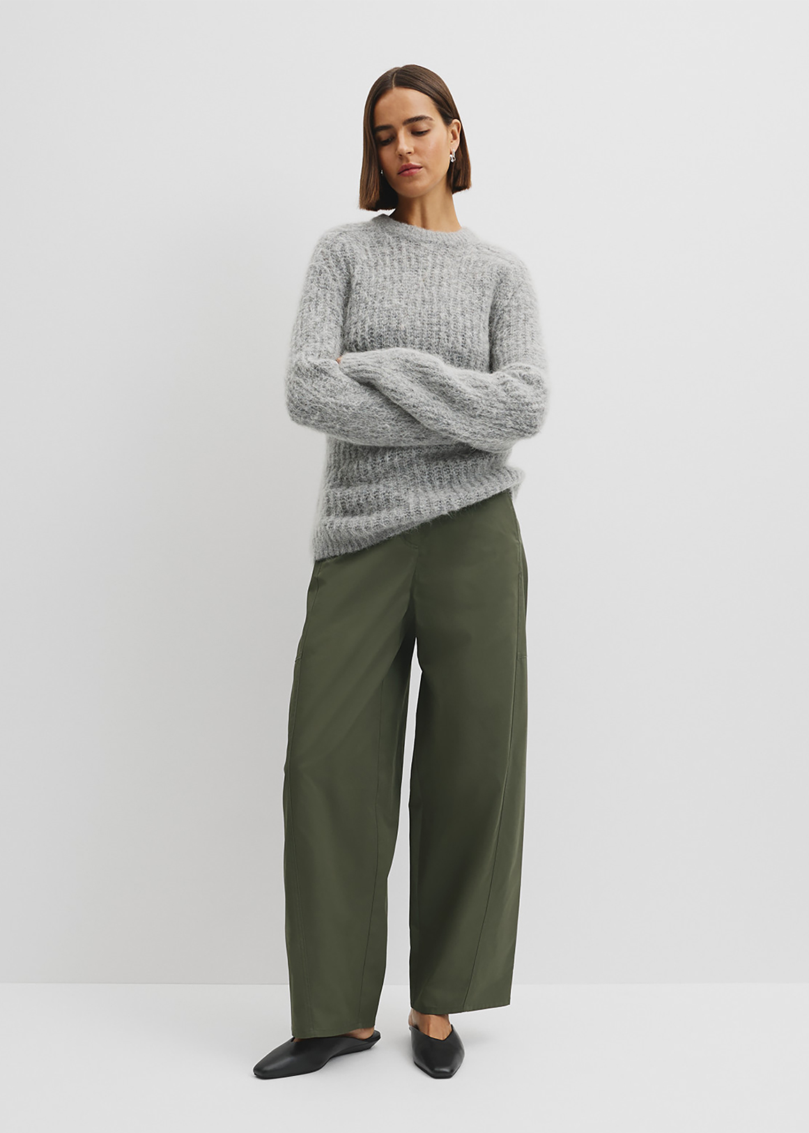 Fluffy Crew Neck Knit