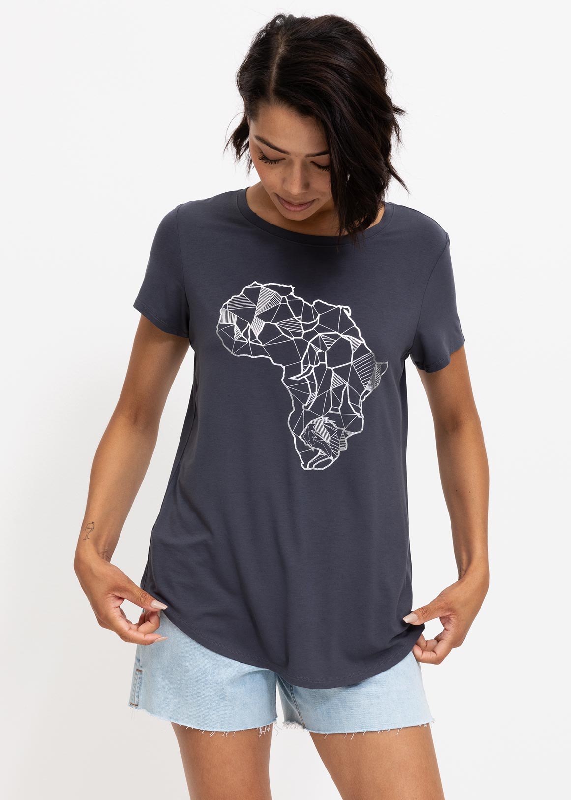 Foil Geo Africa Print T shirt Woolworths co za foil-geo-africa-print-t-shirt-woolworths-co-za