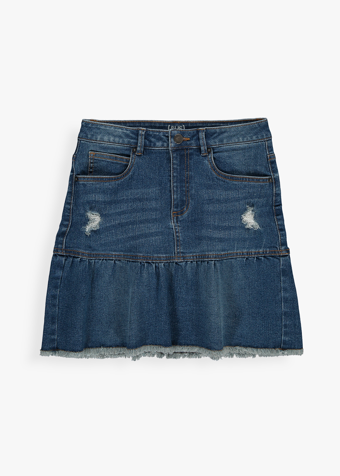 Frayed Frill Denim Skirt | Woolworths.co.za