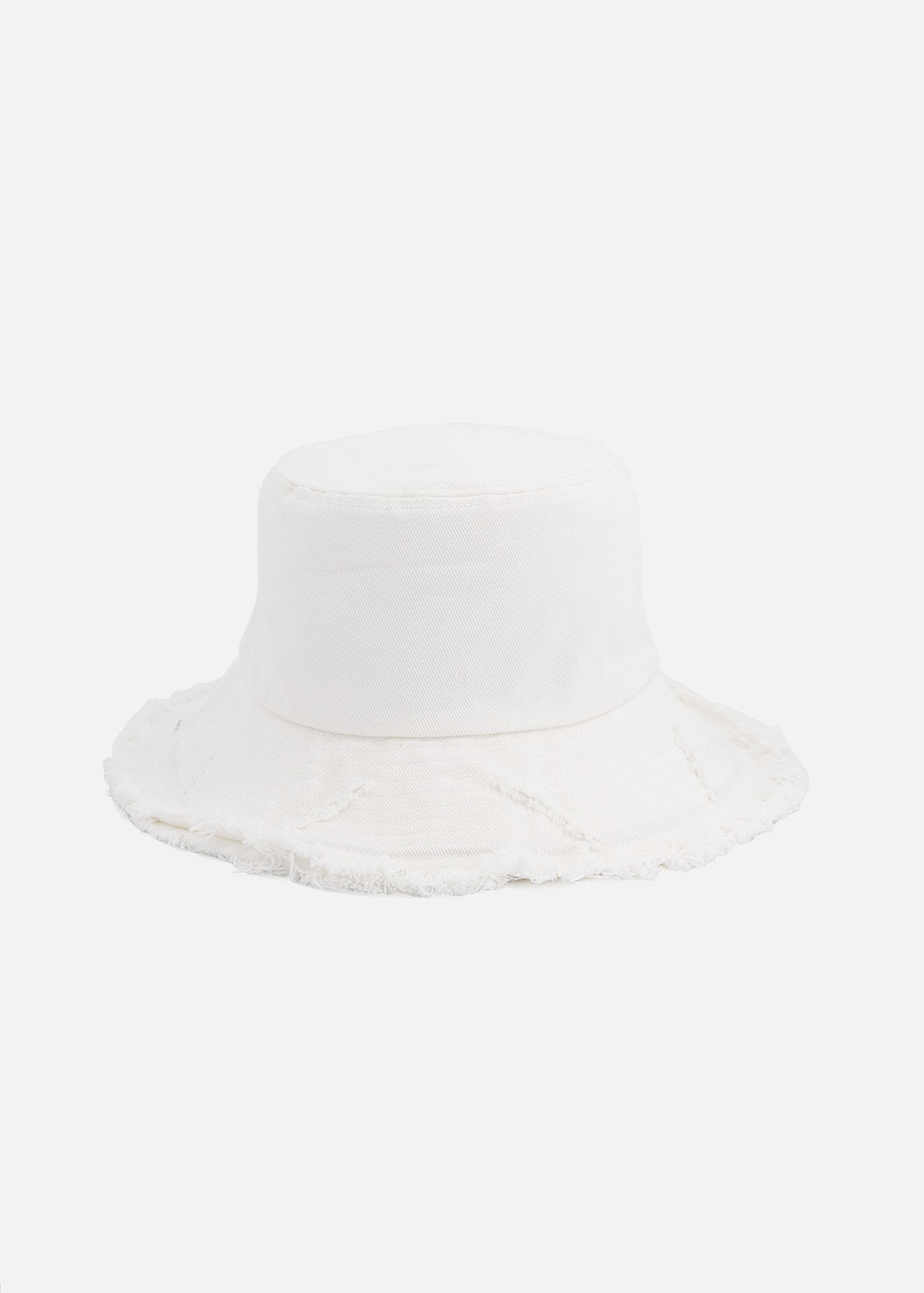 Frayed Wide Brim Denim Bucket Hat | Woolworths.co.za