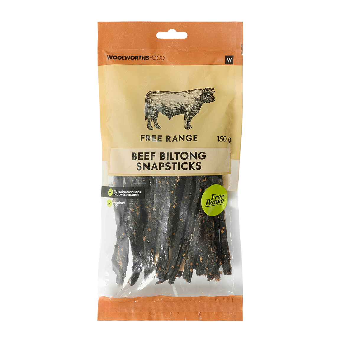 Free Range Beef Biltong Snapsticks 150 g