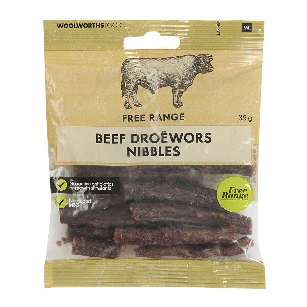 Free Range Beef Droëwors Nibbles 35 g