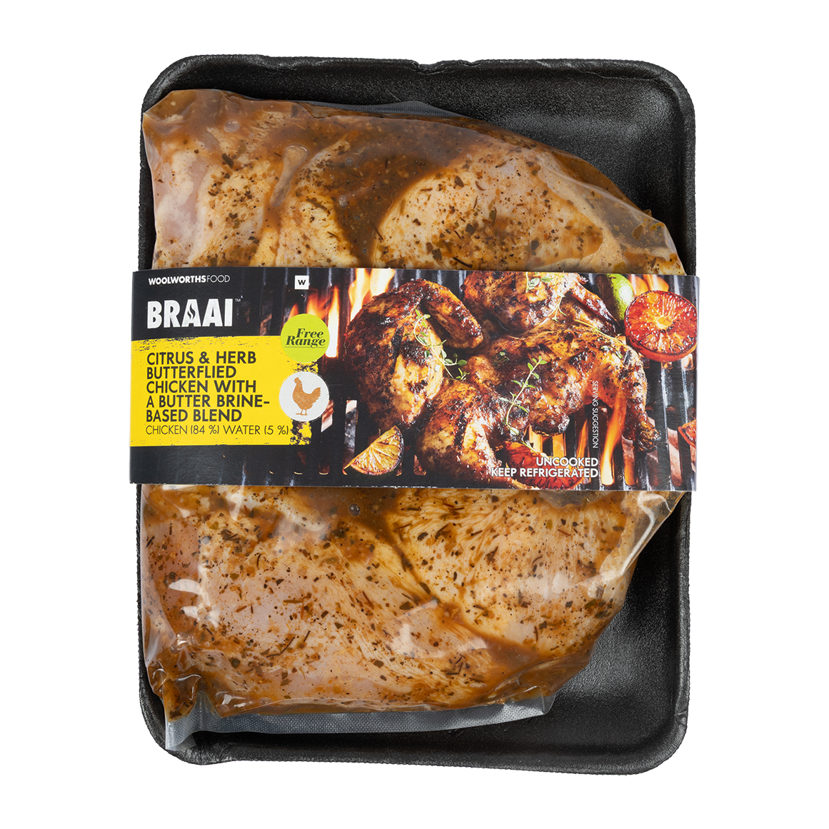 Free Range Citrus & Herb Butterflied Chicken Avg 1.3 kg