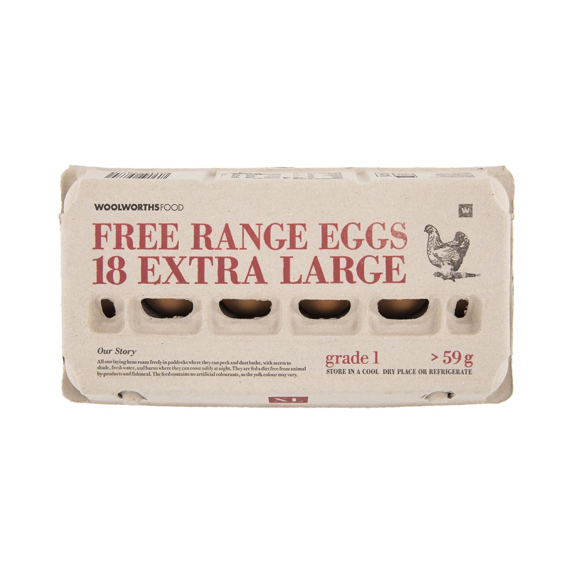 Free Range Extra Large Eggs 18 pk