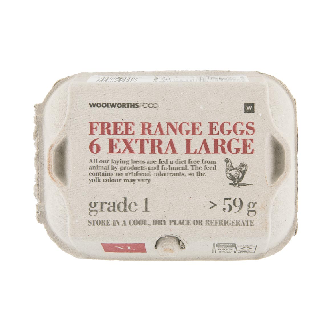 Free Range Extra Large Eggs 6 pk