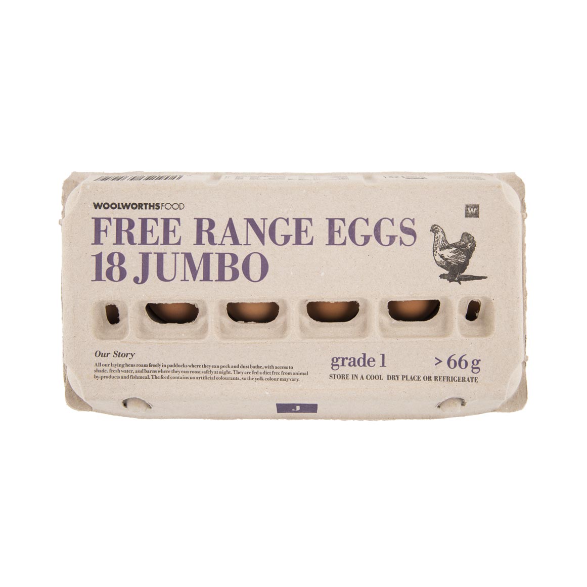 Free Range Jumbo Eggs 18 pk