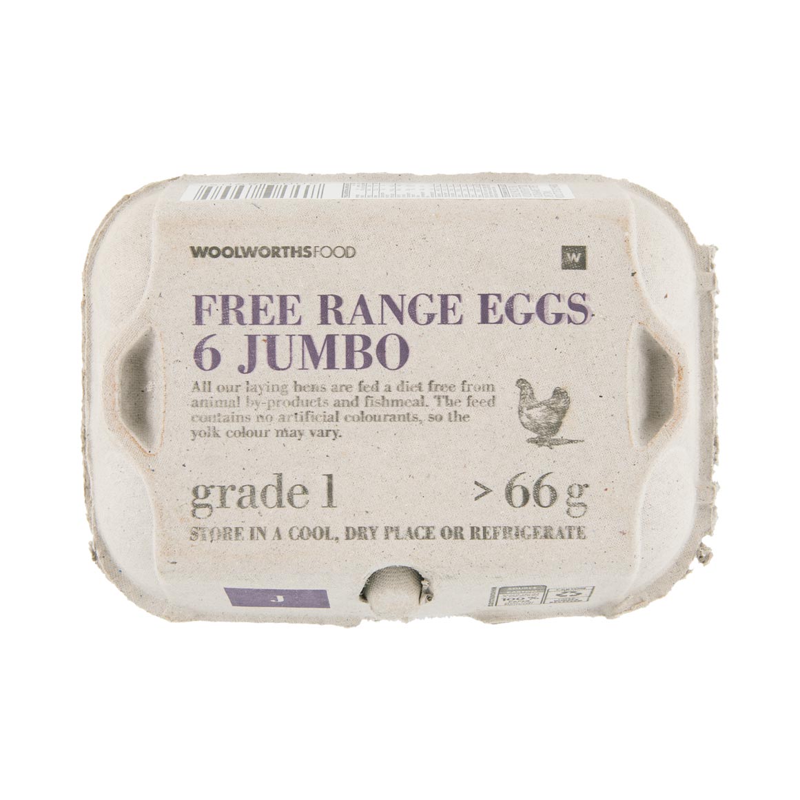 Free Range Jumbo Eggs 6 pk