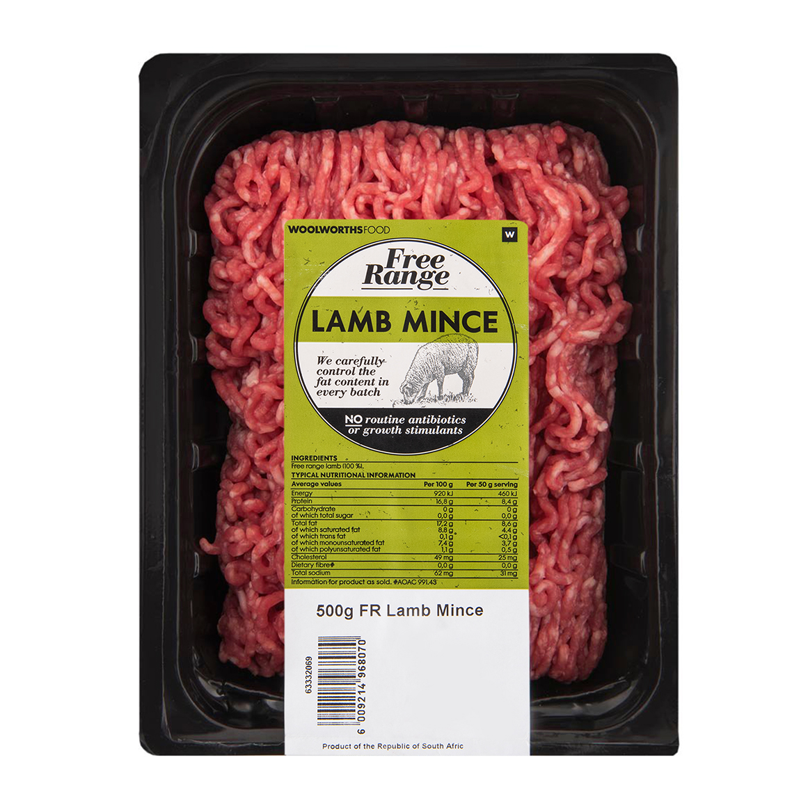 Free Range Lamb Mince 500 g