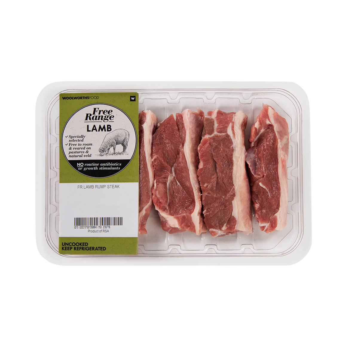 Free Range Lamb Rump Steak Avg 500 g