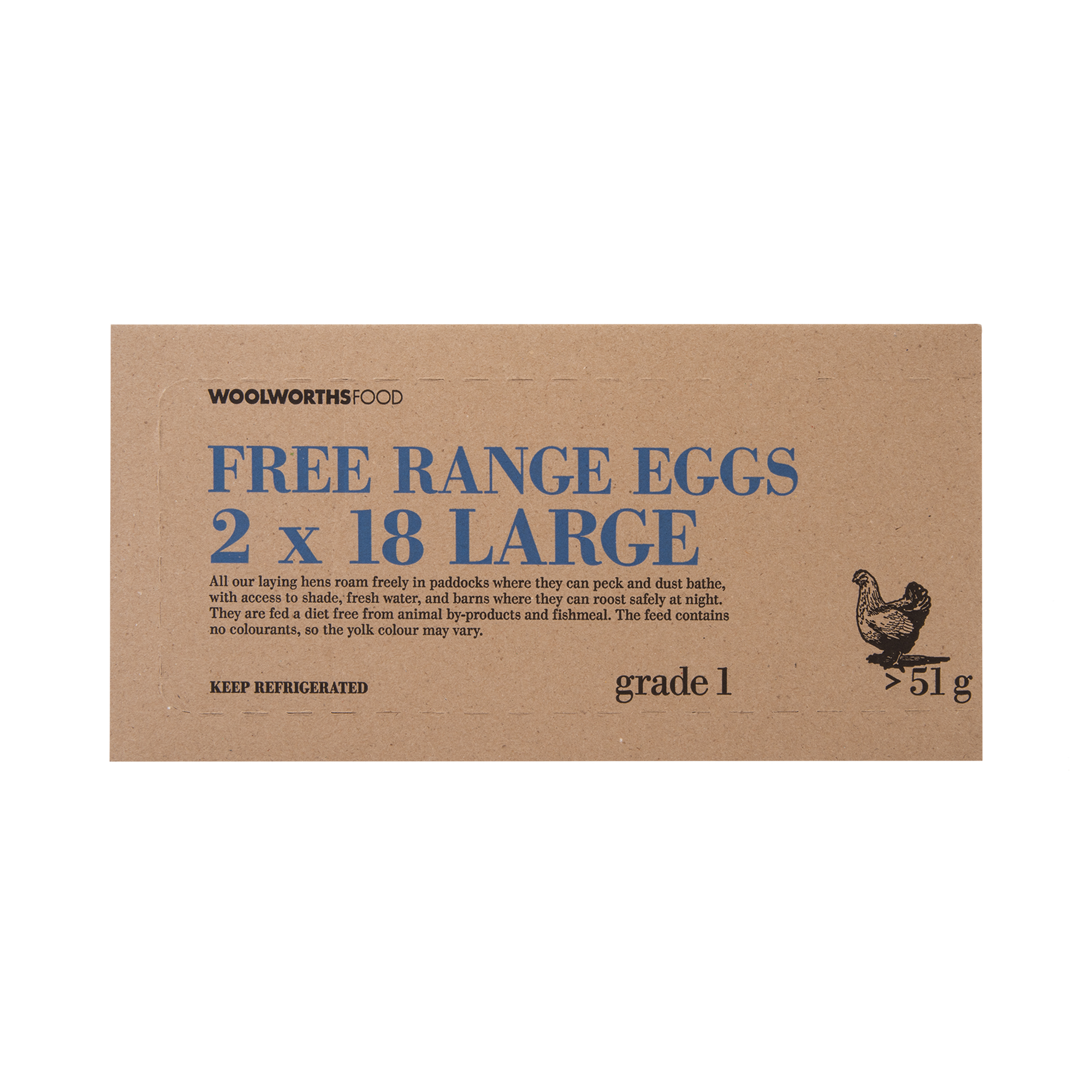 Free Range Large Chilled Eggs 2 x 18 pk