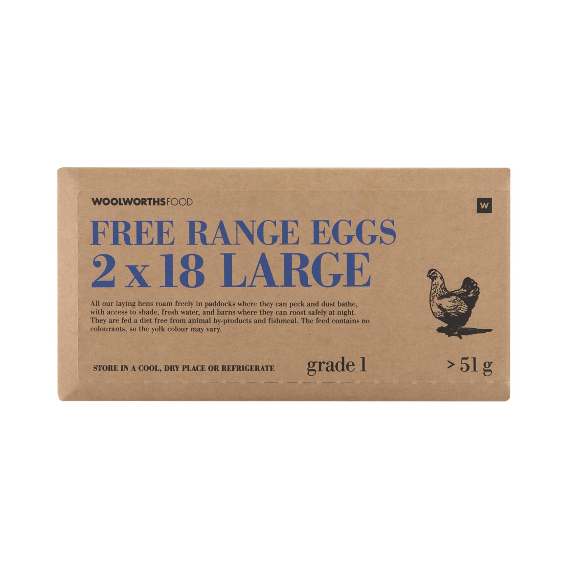 Free Range Large Eggs 2 x 18 pk