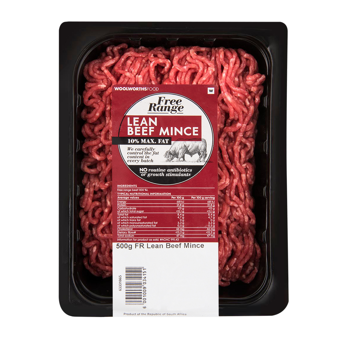 Free Range Lean Beef Mince 500 g