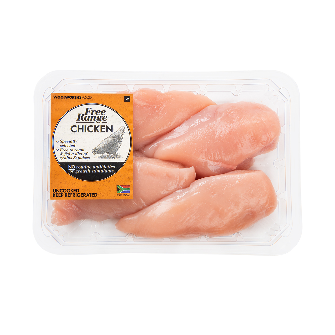 Free Range Skinless Chicken Breast Avg 400 g