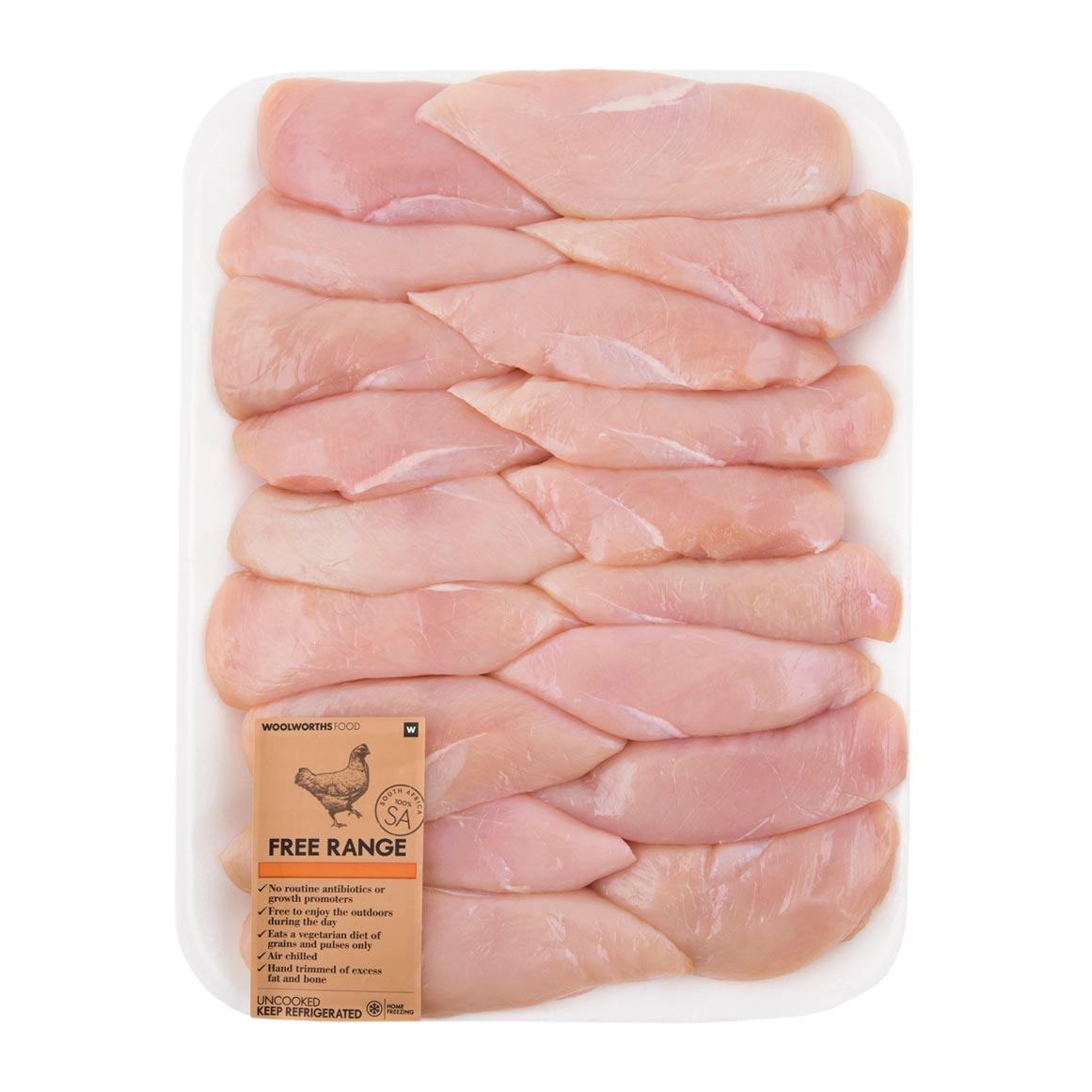 Free Range Skinless Chicken Breast Fillets Avg 1.8 kg