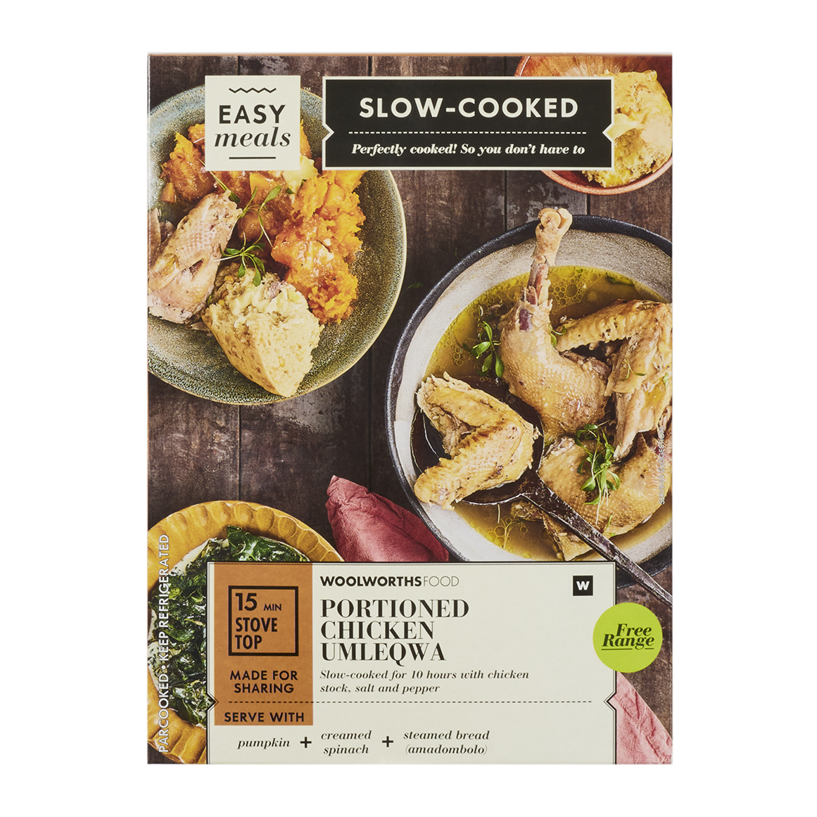 Free Range Slow Cooked Portioned Chicken Umleqwa Avg 2 kg