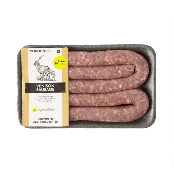 Venison Fresh Sausage Seasoning Free Range Venison Sausage Avg 400 G