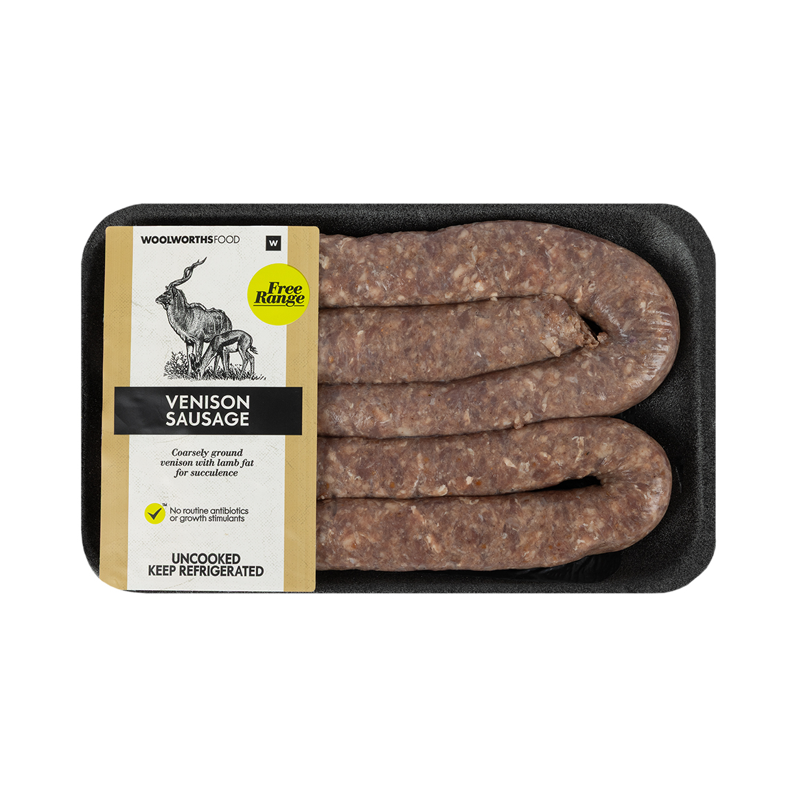 Free Range Venison Sausage Avg 400 g