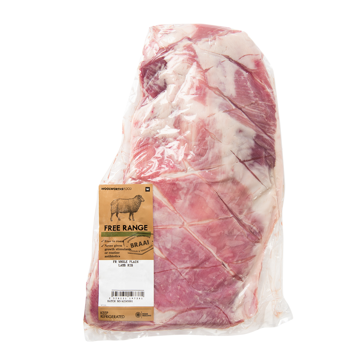 Free Range Whole Plain Lamb Rib Avg 1.3 kg | Woolworths.co.za