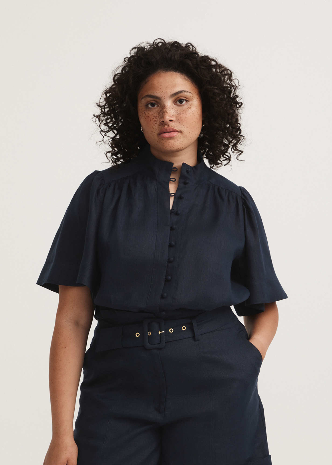 French Linen Flutter Sleeve Blouse Woolworths co za french-linen-flutter-sleeve-blouse-woolworths-co-za