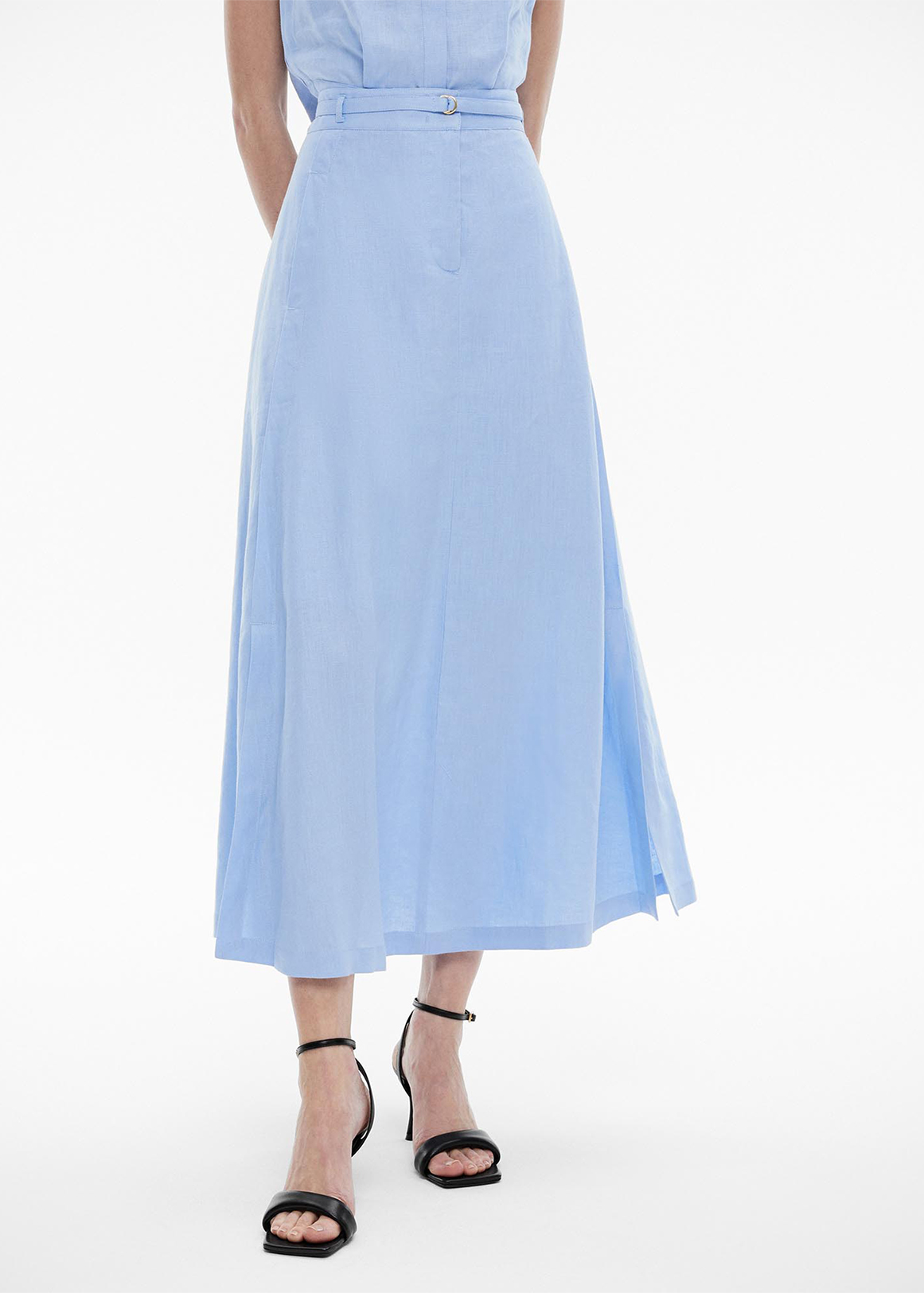 French Linen Midi Skirt | Woolworths.co.za